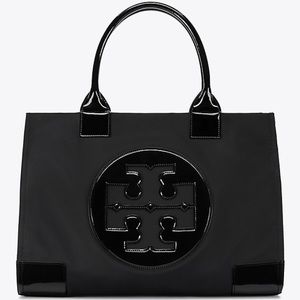 NWOT Large Black Tory Burch Ella Tote